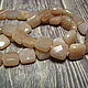 Oligoclase solar stone faceted square. Beads1. Elena (luxury-fittings). My Livemaster. Фото №4