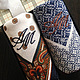 Handkerchiefs men's Luxury embroidery Monogram Set, Handkerchiefs, Moscow,  Фото №1