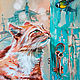 Order Turquoise Peter-Painting with a red cat. Annet Loginova. Livemaster. . Pictures Фото №3