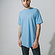 Order Boyfriend Blue T-Shirt. BORMALISA. Livemaster. . T-shirts Фото №3