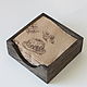 Order Dark-colored wooden napkin holder (Charcoal color). Wood - ash. derevyannaya-masterskaya-yasen (yasen-wood). Livemaster. . Napkin holders Фото №3