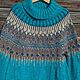 Knitted sweater 'Turquoise February'. Lopayesa. Sweaters. DominikaSamara. My Livemaster. Фото №6