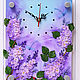 Wall clock  "Blossom lilac". Watch. jema_flowers (Svetik7tsvetik). Online shopping on My Livemaster.  Фото №2