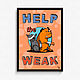 Заказать Постер: Помогай слабым (Help the weak). Добрый плакат (dubrovinart). Ярмарка Мастеров. . Иллюстрации Фото №3