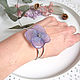 Resin Bracelet with Real Hydrangea Flower Eco Style Boho Bracelet, Hard bracelet, Taganrog,  Фото №1