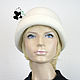 Elegant ladies felt hat. Color white. 100% wool. Hats1. Mishan (mishan). My Livemaster. Фото №6