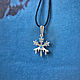 Snowflake pendant sterling silver, Pendants, Tver,  Фото №1