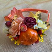 Веночек на голову из цветов гортензии