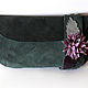 'green suede clutch bag and bracelet, Clutches, Novosibirsk,  Фото №1