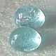 Пара кабошонов аквамарина 8*10 (+-0.2) мм. Кабошоны. Zabaykalye-gem. Интернет-магазин Ярмарка Мастеров.  Фото №2
