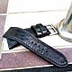  Толстяк черный. Ремешок для часов. Олег Мачуков (luckystrap). Ярмарка Мастеров.  Фото №4