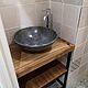 Столешница из массива дерева в ванную. Мебель для ванной. Раковины из натурального камня/слэбы. Ярмарка Мастеров.  Фото №5