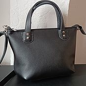 Leather bag.Crossbody bag. Brown clutch with crocodile