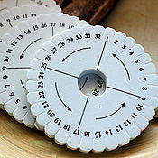 Материалы для творчества handmade. Livemaster - original item Disk for weaving kumihimo (Marudai) 10 cm. Handmade.