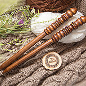 Wooden Spindle for spinning with Coils (2#38