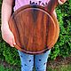 Подача блюд и разделочная из дерева. С  гравировкой 30см. Блюдо. Wood apple decor. Ярмарка Мастеров.  Фото №5
