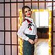 Blusa de organza de algodón blanco con bordado, blusa elegante con flores. Blouses. mozaika-rus. Ярмарка Мастеров.  Фото №4