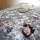 Necklace "Iris", copper, amethyst. Necklace. IVA rainbow art. My Livemaster. Фото №5