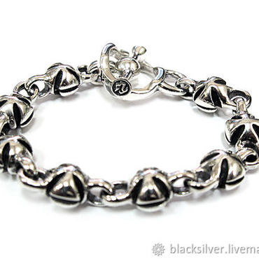 Дизайн и реклама ручной работы. Ярмарка Мастеров - ручная работа Мужской браслет из серебра ARB30-01. Handmade.