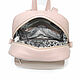  Women's Pink and Beige Cindy Fashion Leather Backpack. R. 39-151. Backpacks. Natalia Kalinovskaya. My Livemaster. Фото №6