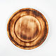 Flat plate made of Cedar wood 205 mm. T171. Dinnerware Sets. ART OF SIBERIA. My Livemaster. Фото №5