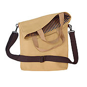 Сумки и аксессуары handmade. Livemaster - original item Universal bag, shopper, with a bend; on the belt; made of canvas. Handmade.