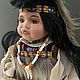  Фарфоровая кукла Индеец Кито + ловец снов. Интерьерная кукла. Мастерская по декору. Интернет-магазин Ярмарка Мастеров.  Фото №2