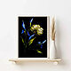Mini paintings with irises. Small paintings with irises. Landscape irises. Pictures. Zabaikalie. My Livemaster. Фото №4