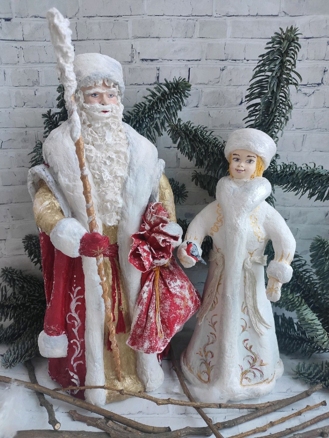 Дед Мороз из тыквы - мастер-класс