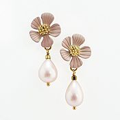 Украшения handmade. Livemaster - original item Earrings-ear-stud Apple blossoms. Handmade.