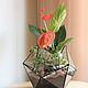 The Floriana with Anthurium. Plants. Glass Flowers. My Livemaster. Фото №5