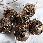 Сувениры и подарки handmade. Livemaster - original item Christmas balls FOREST TALE. Handmade.