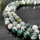 Beads for women Natural moss agate beads with a cut of 8 mm. Beads2. naturalkavni. My Livemaster. Фото №5