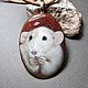  Pendant with a lacquer miniature Rat 2, Pendant, Biisk,  Фото №1