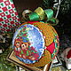 christmas kimekomi Teddy bear ball under the Christmas tree (collectible), Christmas decorations, Nizhny Novgorod,  Фото №1