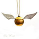 Car Suspension Ball Golden Snitch Genuine Leather Interior. Car souvenirs. flowersstyle (flowersstyle). My Livemaster. Фото №4
