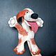 Dog toy on hand. Theatrical marionette for puppet theater. Puppet show. AnzhWoolToy (AnzhelikaK). My Livemaster. Фото №4