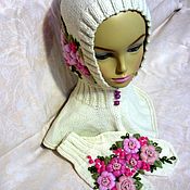 Аксессуары handmade. Livemaster - original item Hood with embroidery. Handmade.