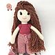 Doll knitted doll with long hair,doll clothes, Stuffed Toys, Podolsk,  Фото №1