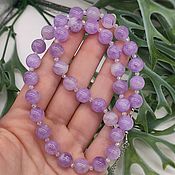 Работы для детей, handmade. Livemaster - original item Women`s Beads Unique Rare Lavender Amethyst Natural Beads. Handmade.