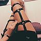 Leather garter, Harness for role-playing games, Moscow,  Фото №1