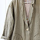 Summer linen cardigan coat with open edges, Jackets, Tomsk,  Фото №1