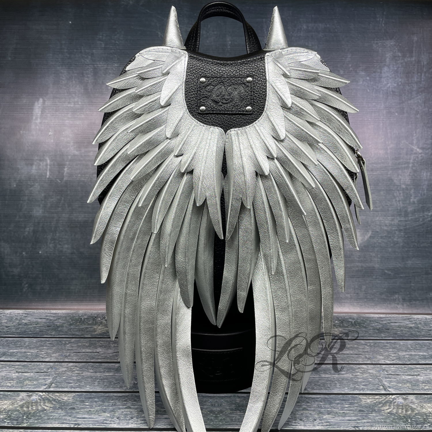 Women's leather backpack 'angel with horns', Backpacks, Moscow,  Фото №1