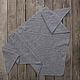 Order Grey knitted shawl 'Snow city' shawl, bactus. SolarisArtis. Livemaster. . Shawls1 Фото №3