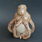 Для дома и интерьера handmade. Livemaster - original item Figurines: Octopus and body. Sculptural vase.. Handmade.