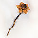 Hairpin for hair 'Sunflower'. Hairpin. OakForest Wooden Jewelry. Online shopping on My Livemaster.  Фото №2