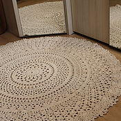 Для дома и интерьера handmade. Livemaster - original item Round cotton carpet. Handmade.
