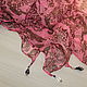  Шёлк-шифон,в розово-шоколадной гамме, коллекция. Платки. Виктория Fabbro. Интернет-магазин Ярмарка Мастеров.  Фото №2