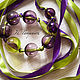 Выдувные бусы. Колье. Катерина   Ik - lampwork. Ярмарка Мастеров.  Фото №4