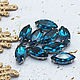 Rhinestones 15/7 / mm Blue zircon in a frame on the bottom of the boat. Rhinestones. agraf. Online shopping on My Livemaster.  Фото №2